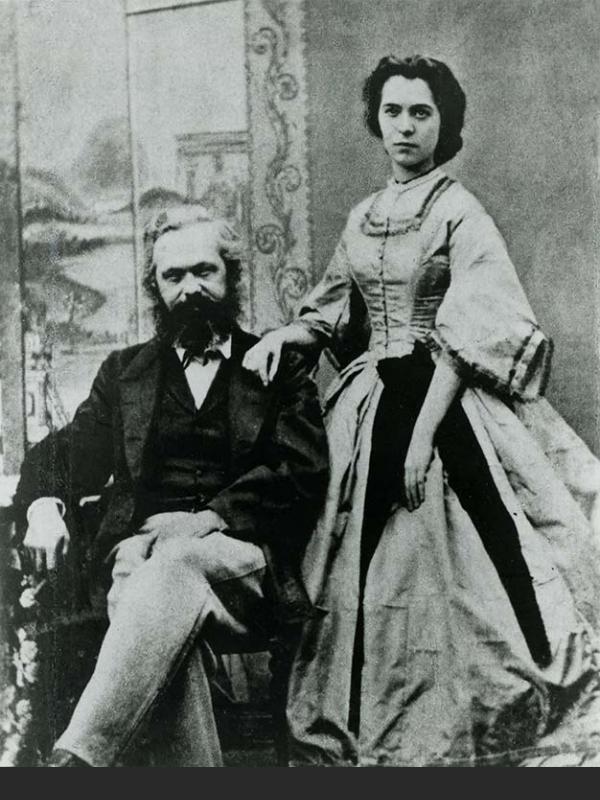 Marx mit seiner Tochter Jenny
