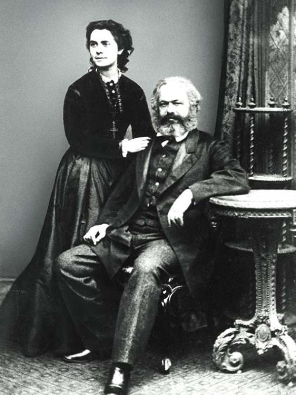 Marx mit Tochter Jenny 