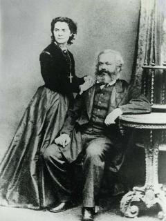 Marx mit Tochter Jenny